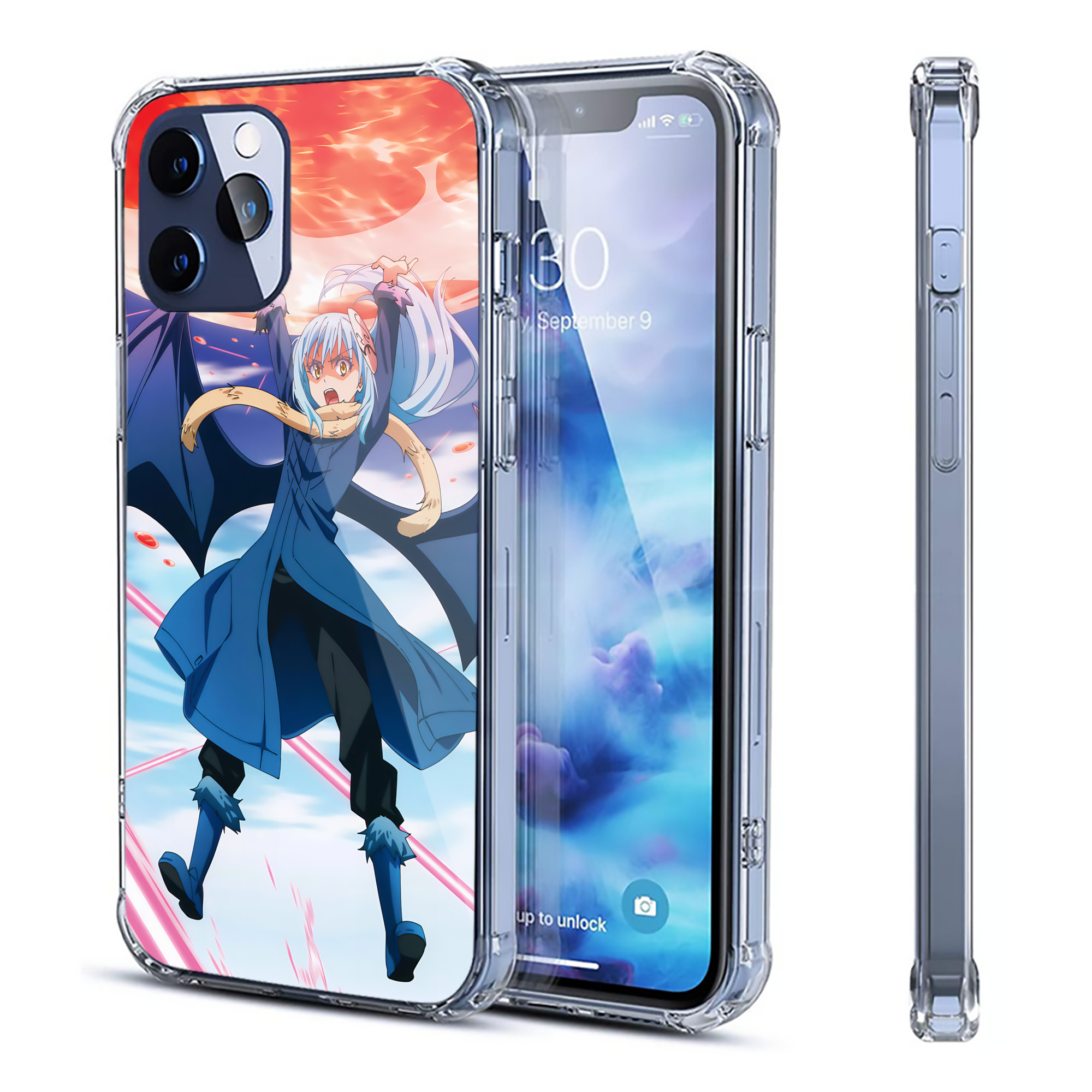 （画像用） 転スラ Regarding Reincarnated to Slime 【iPhone 12シリーズ対応】透明スマホケース（クリアソフトケース）